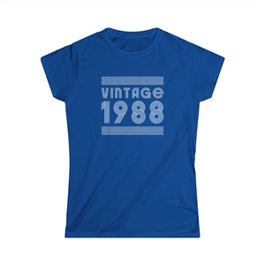 Vintage 1988 T Shirts for Women Retro Funny 1988 Birthday Women Tops