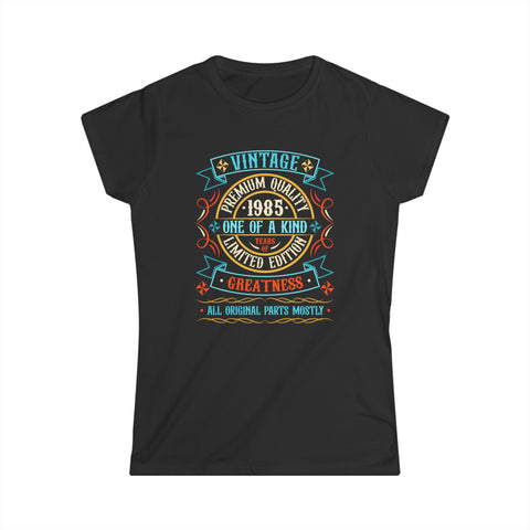 Vintage 1985 T Shirts for Women Retro Funny 1985 Birthday Women Tops