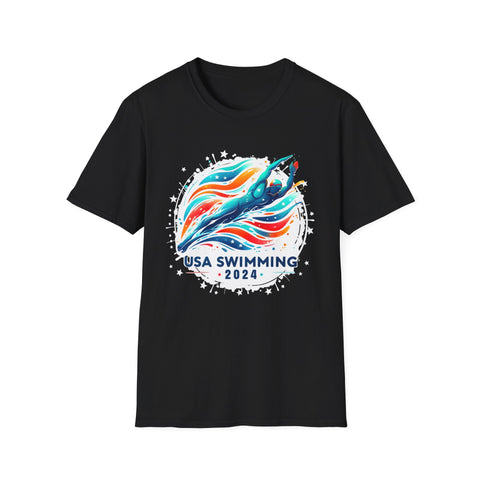 USA 2024 United States American Sport 2024 Swimming Shirts for Men
