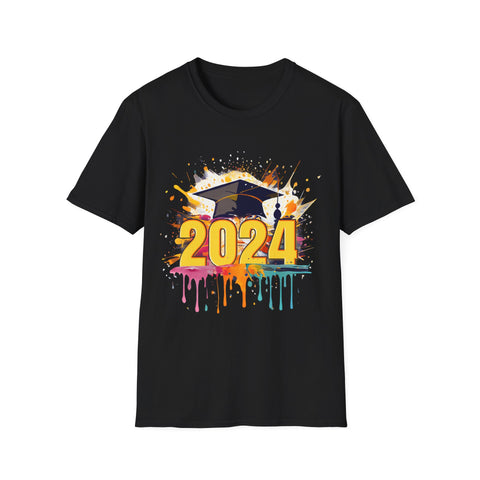 Senior 2024 Class of 2024 Back To School Teacher Students Shirts for Men