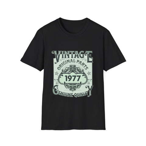 Vintage 1977 TShirt Men Limited Edition BDay 1977 Birthday Shirts for Men