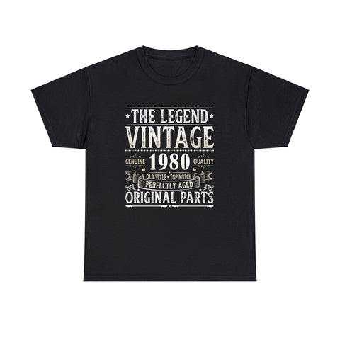 Vintage 1980 T Shirts for Men Retro Funny 1980 Birthday Mens T Shirts Plus Size Big and Tall