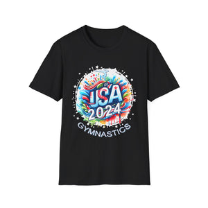 USA 2024 Games United States Gymnastics America 2024 USA Mens T Shirts