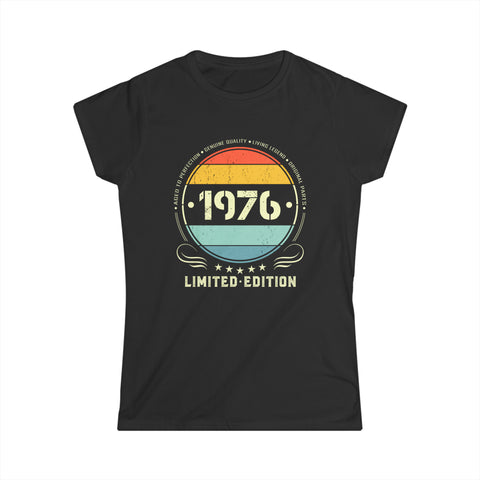 Vintage 1976 Limited Edition 1976 Birthday Shirts for Women Womens Shirts