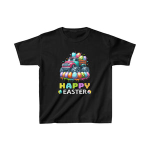 Boys Happy Easter Monster Truck Easter Eggs Toddler Shirts for Boys