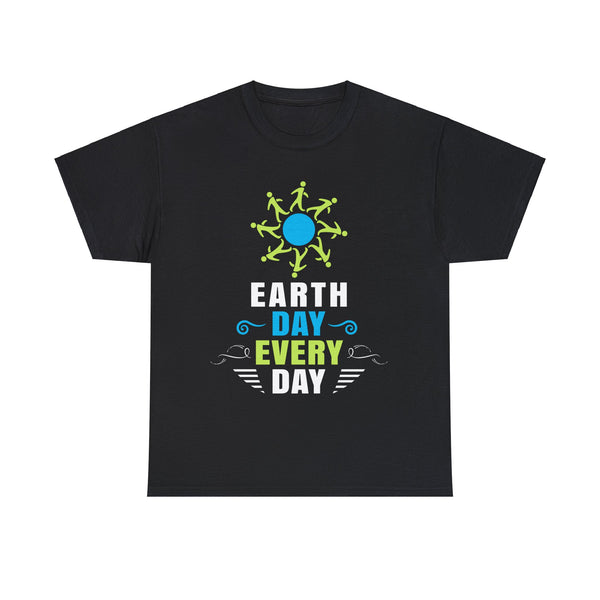 Everyday is Earth Day Environmental Save Environment Big and Tall Shirts for Men Plus Size