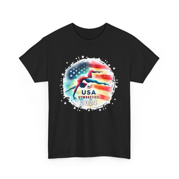 USA 2024 Games United States Gymnastics America 2024 USA Mens T Shirts Plus Size Big and Tall