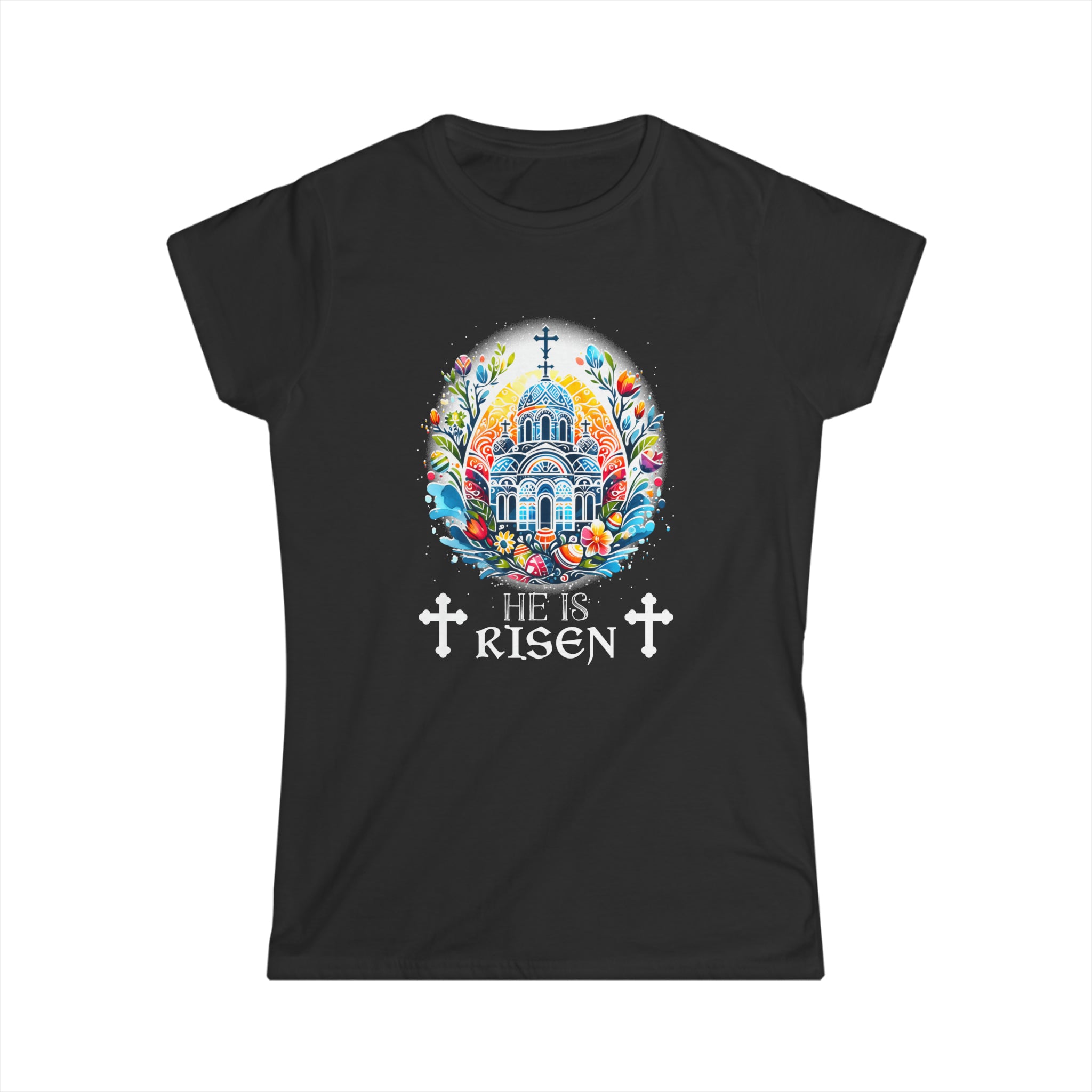 Happy Easter Jesus He Has Risen Orthodox Christian Easter Women Tops