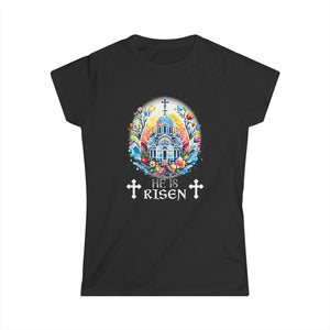 Happy Easter Jesus He Has Risen Orthodox Christian Easter Women Tops