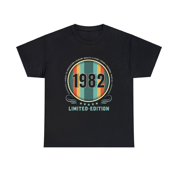 Vintage 1982 TShirt Men Limited Edition BDay 1982 Birthday Mens Shirt Plus Size Big and Tall