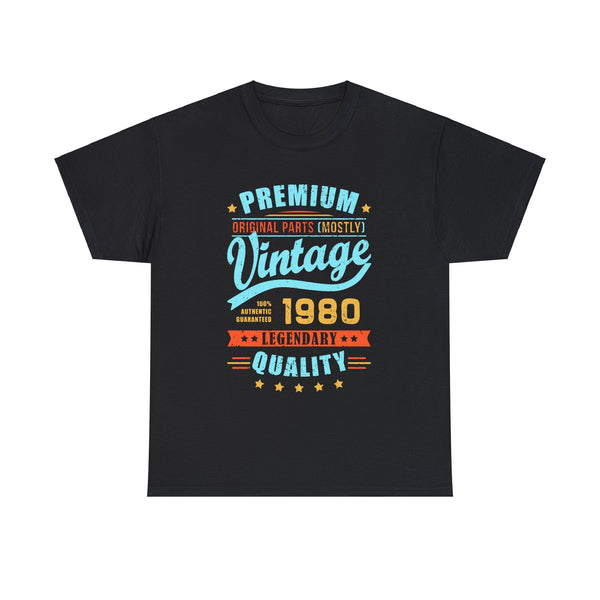 Vintage 1980 TShirt Women Limited Edition BDay 1980 Birthday Womens Shirt Plus Size