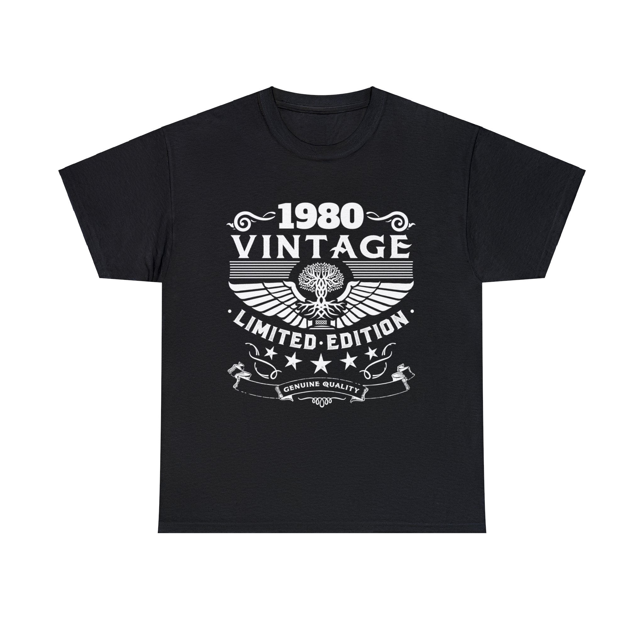 Vintage 1980 TShirt Men Limited Edition BDay 1980 Birthday Mens Tshirts for Men Big and Tall