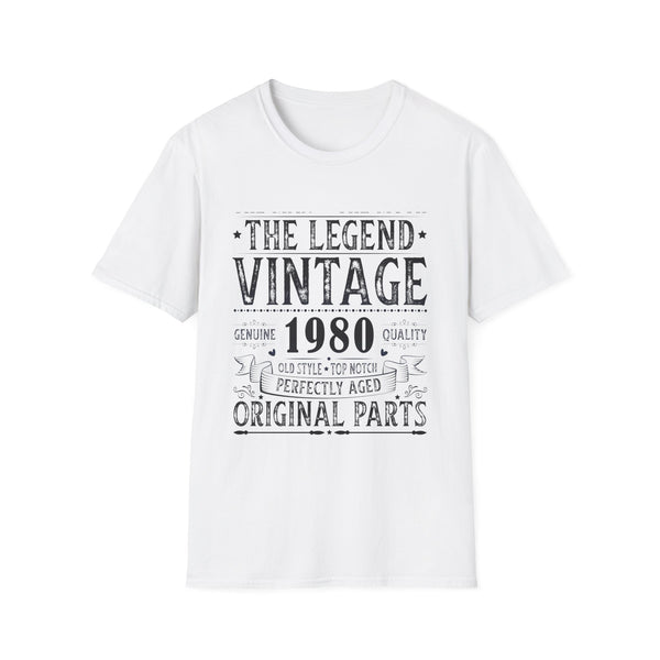 Vintage 1980 TShirt Men Limited Edition BDay 1980 Birthday Men Shirts