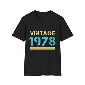 Vintage 1978 T Shirts for Men Retro Funny 1978 Birthday Mens Shirt