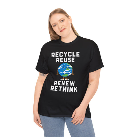 Happy Earth Day Environmental Symbol Reuse Renew Rethink Environmental Plus Size Clothing for Women