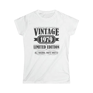 Vintage 1979 T Shirts for Women Retro Funny 1979 Birthday Womens T Shirt