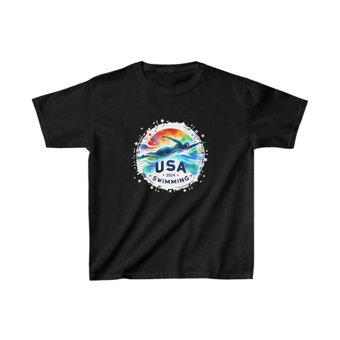 USA 2024 United States Athlete American Swimming 2024 USA Girls Tshirts