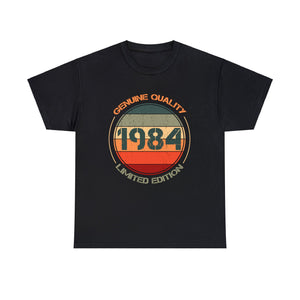Vintage 1984 T Shirts for Men Retro Funny 1984 Birthday Mens T Shirts Plus Size Big and Tall