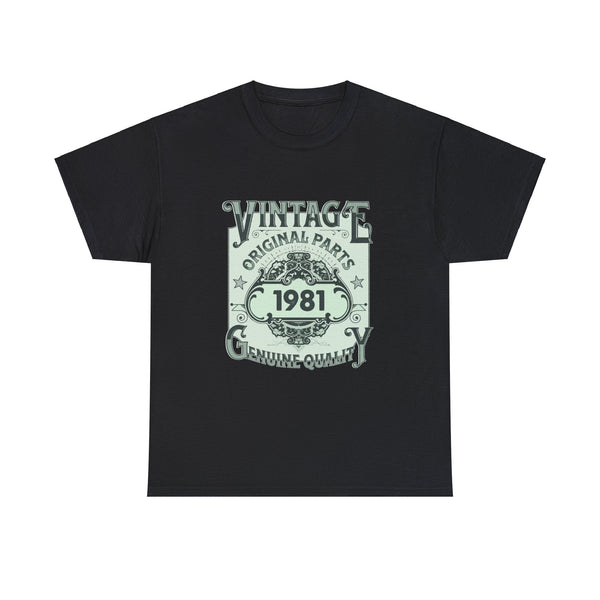 Vintage 1981 TShirt Women Limited Edition BDay 1981 Birthday Womens Shirt Plus Size