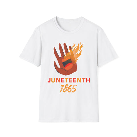 Juneteenth T-shirt for Men Freedom Day Mens Black Pride Tee
