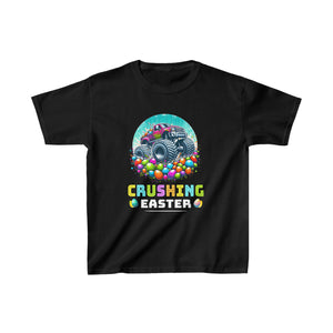 Boys Happy Easter Monster Truck Easter Eggs Toddler T Shirts for Boys