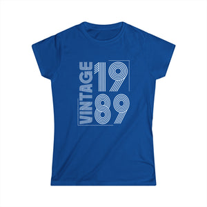 Vintage 1989 T Shirts for Women Retro Funny 1989 Birthday Womens Shirts