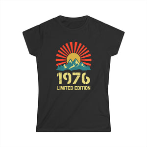 Vintage 1976 Limited Edition 1976 Birthday Shirts for Women Shirts for Women