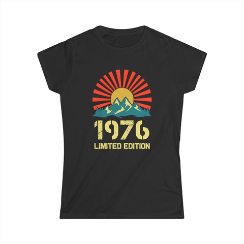 Vintage 1976 Limited Edition 1976 Birthday Shirts for Women Shirts for Women