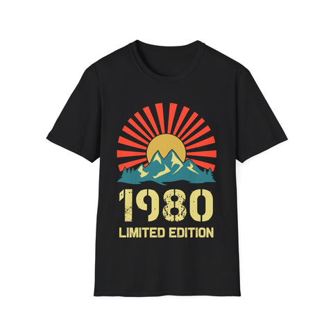 Vintage 1980 Limited Edition 1980 Birthday Shirts for Men Mens Tshirts