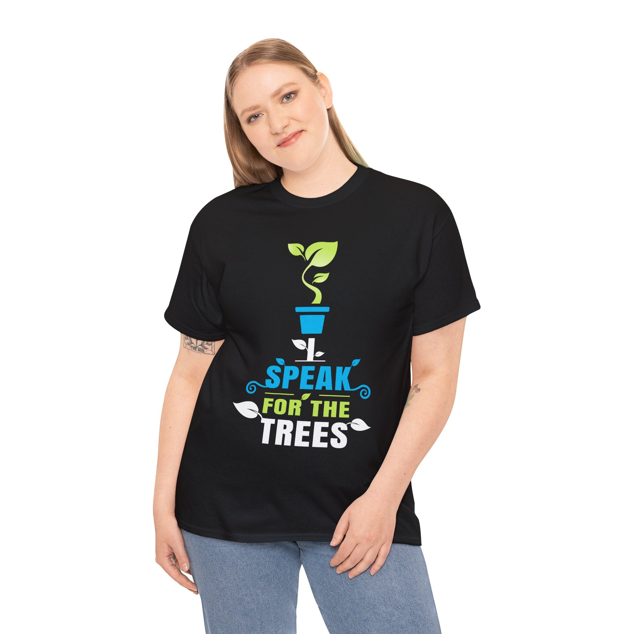 Nature Shirt I Speak For The Trees Save the Planet Plus Size Shirts for Women