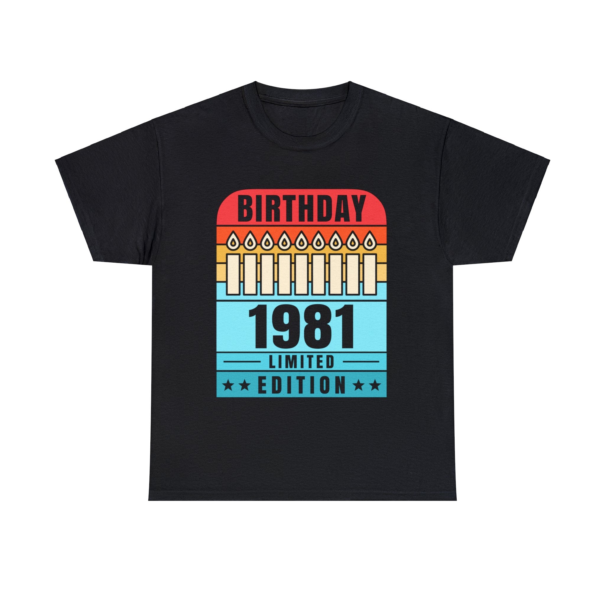 Vintage 1981 TShirt Men Limited Edition BDay 1981 Birthday Big and Tall Tshirts Shirts for Men
