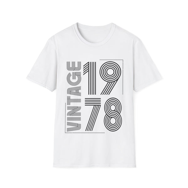 Vintage 1978 T Shirts for Men Retro Funny 1978 Birthday Mens Tshirts