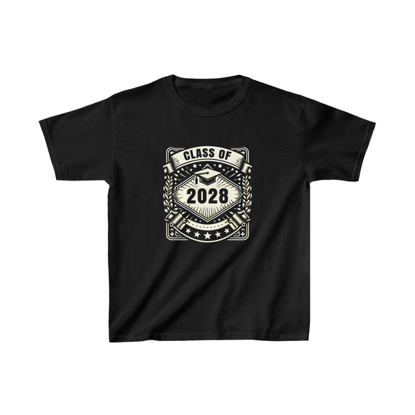 Class of 2028 Grow With Me First Day of School Boy Shirts