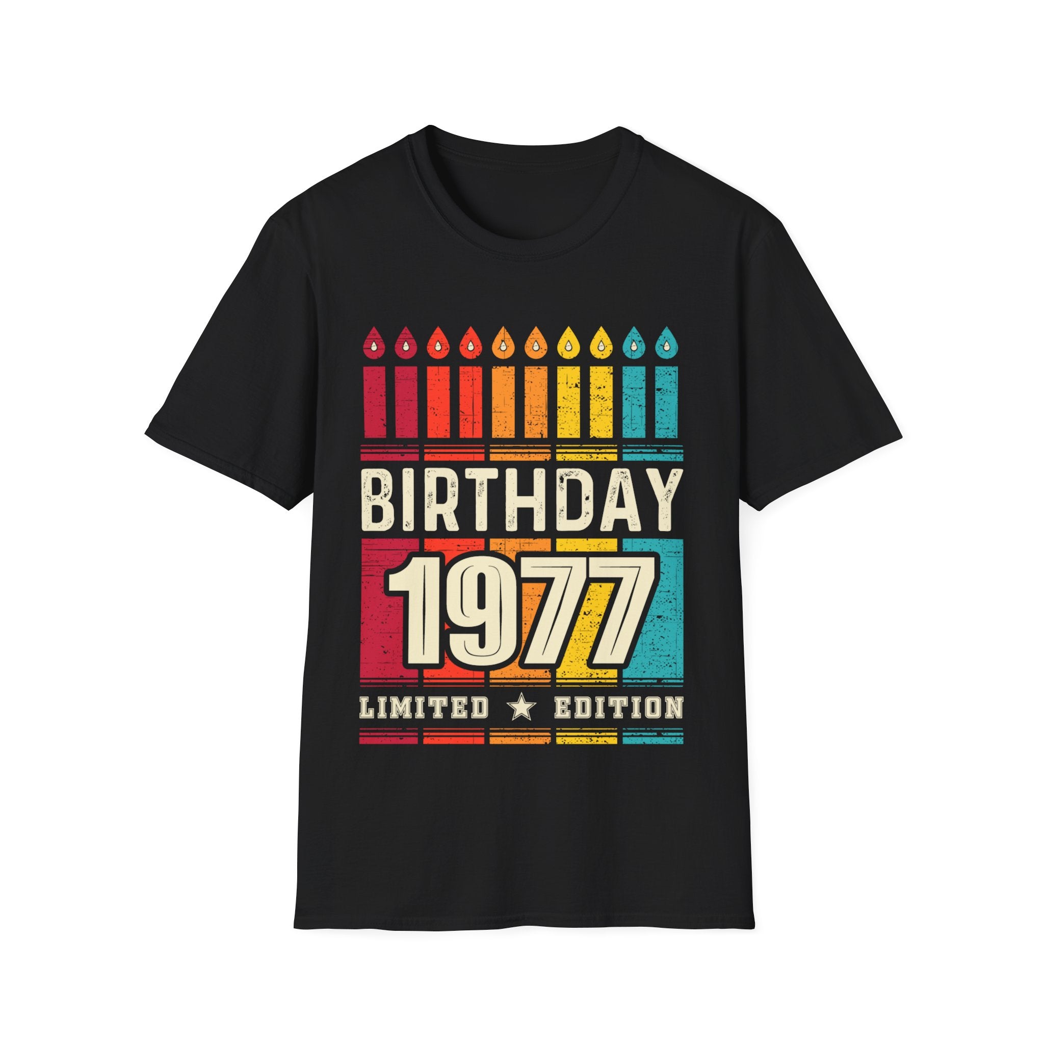 Vintage 1977 TShirt Men Limited Edition BDay 1977 Birthday Shirts for Men