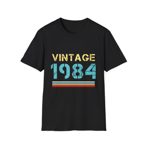 Vintage 1984 T Shirts for Men Retro Funny 1984 Birthday Mens Shirts