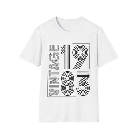 Vintage 1983 T Shirts for Men Retro Funny 1983 Birthday Mens T Shirts