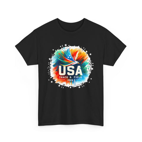 USA 2024 Go United States Running American Sport 2024 USA Mens T Shirts Plus Size Big and Tall