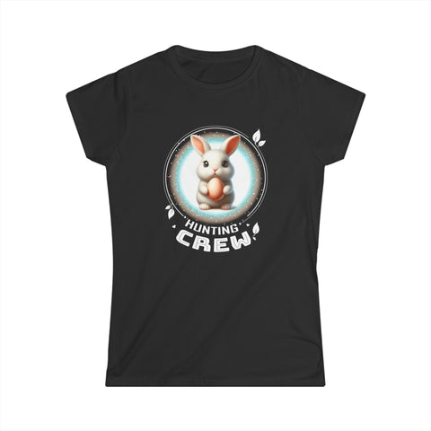 Egg Hunt Squad Funny Easter Day Cute Easter Egg Hunt Hunter Women Shirts