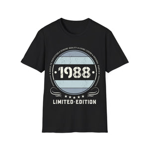 Vintage 1988 T Shirts for Men Retro Funny 1988 Birthday Shirts for Men