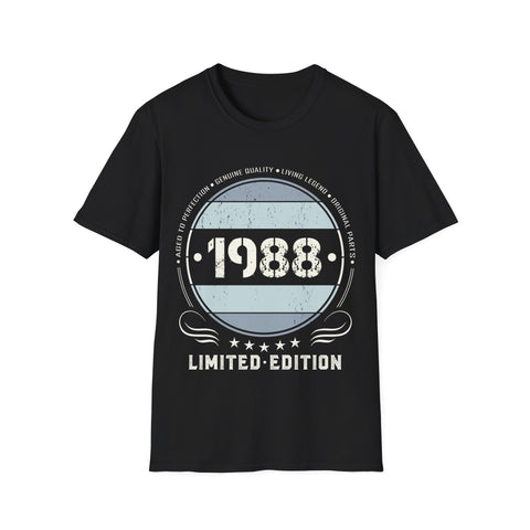 Vintage 1988 T Shirts for Men Retro Funny 1988 Birthday Shirts for Men