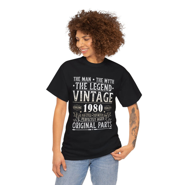 Vintage 1980 TShirt Women Limited Edition BDay 1980 Birthday Womens Plus Size Tops