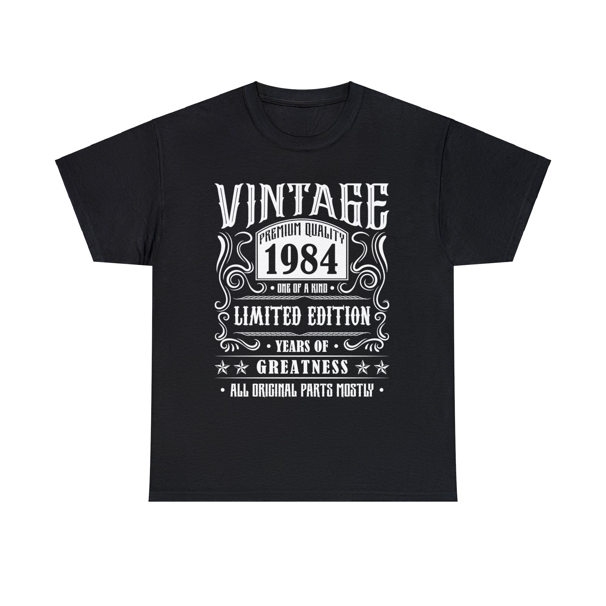 Vintage 1984 T Shirts for Men Retro Funny 1984 Birthday Mens T Shirts Plus Size Big and Tall