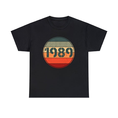 Retro 1989 Birthday Gift 1989 Man Vintage Humour Shirts for Men Plus Size Big and Tall