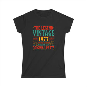 Vintage 1977 TShirt Women Limited Edition BDay 1977 Birthday Womens T Shirts