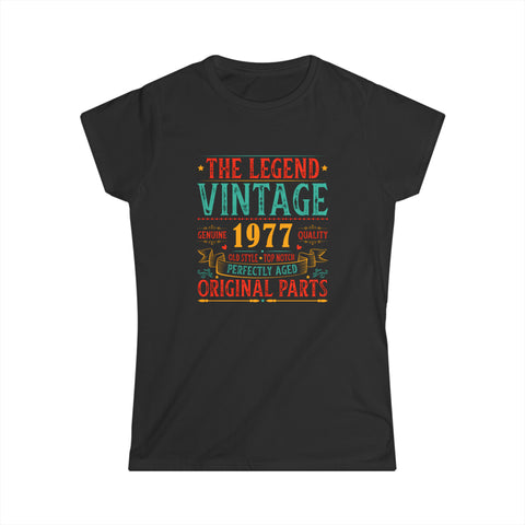 Vintage 1977 TShirt Women Limited Edition BDay 1977 Birthday Womens T Shirts