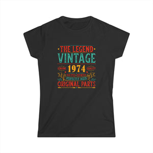 Vintage 1974 TShirt Women Limited Edition BDay 1974 Birthday Womens Shirts