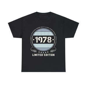 Vintage 1978 T Shirts for Men Retro Funny 1978 Birthday Big and Tall Tshirts Shirts for Men