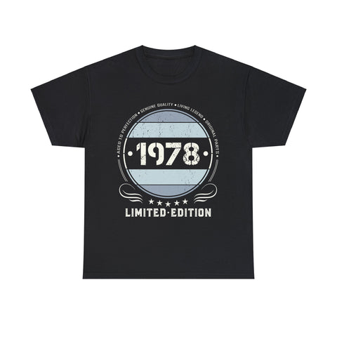 Vintage 1978 T Shirts for Men Retro Funny 1978 Birthday Big and Tall Tshirts Shirts for Men