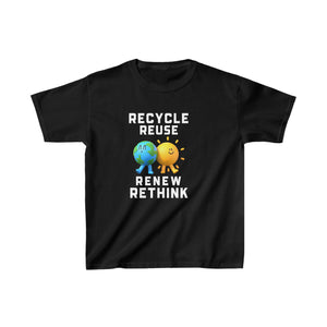Happy Earth Day Environmental Symbol Reuse Renew Rethink Environmental Girl Shirts