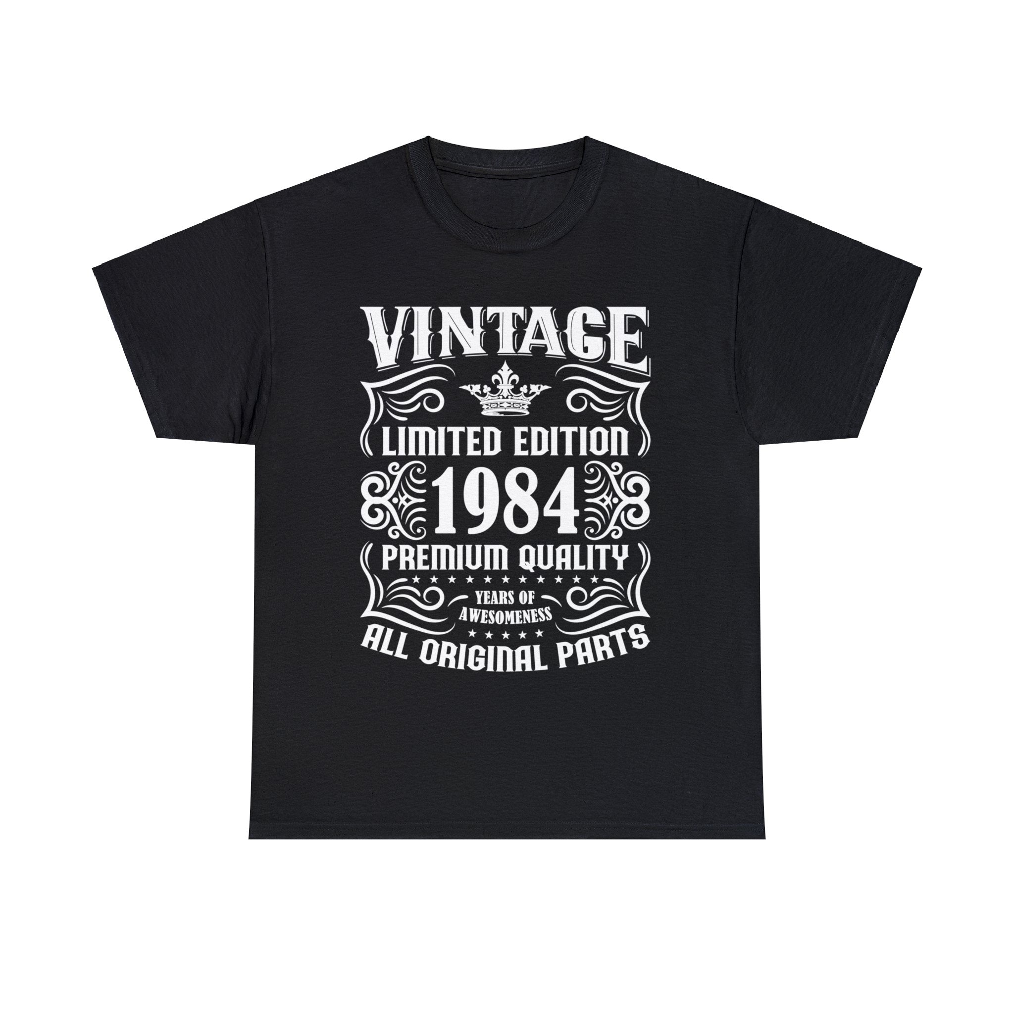 Vintage 1984 TShirt Men Limited Edition BDay 1984 Birthday Big and Tall Tshirts Shirts for Men